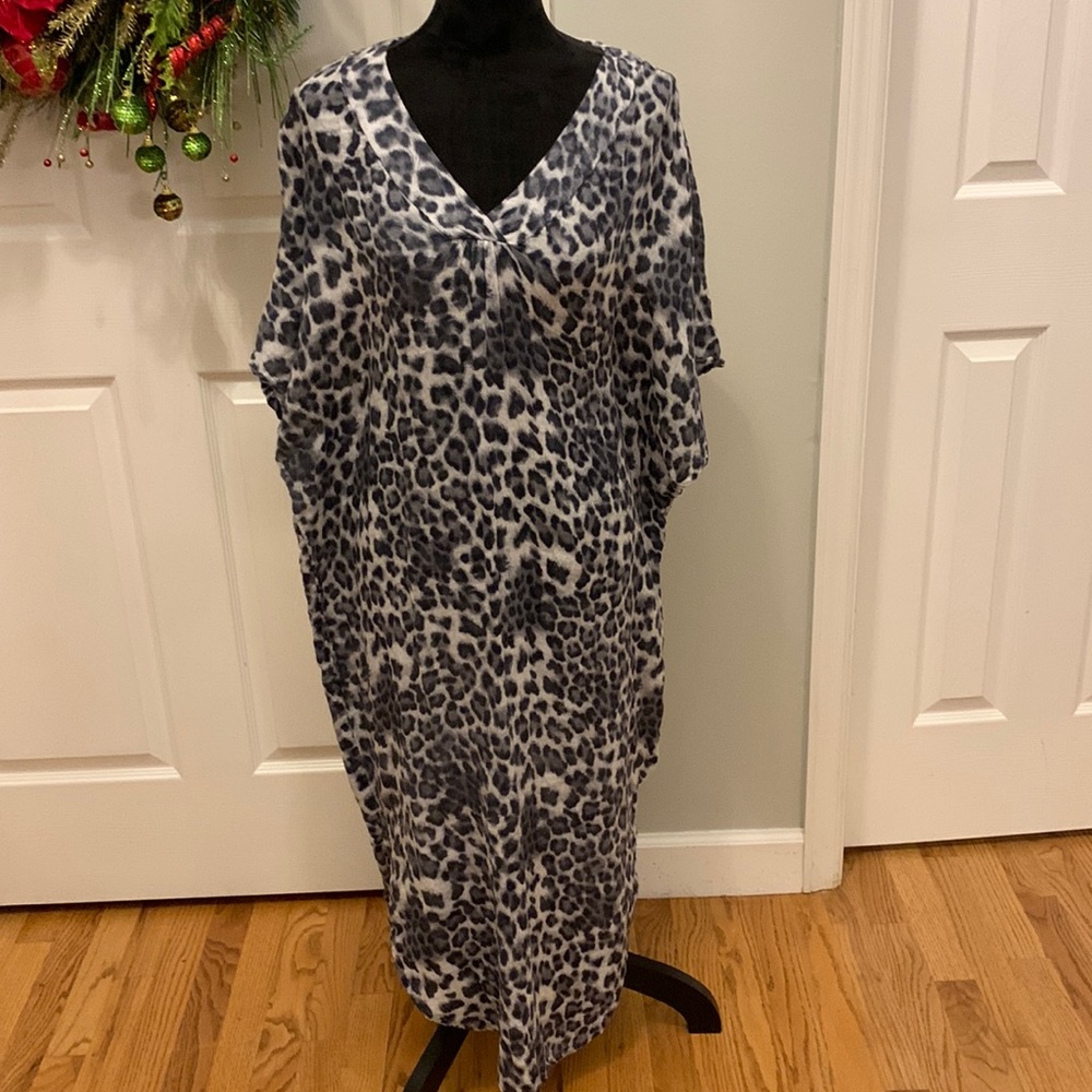 NWOT Michael Stars Leopard Print Dress/ Cover Up- Size XS/S